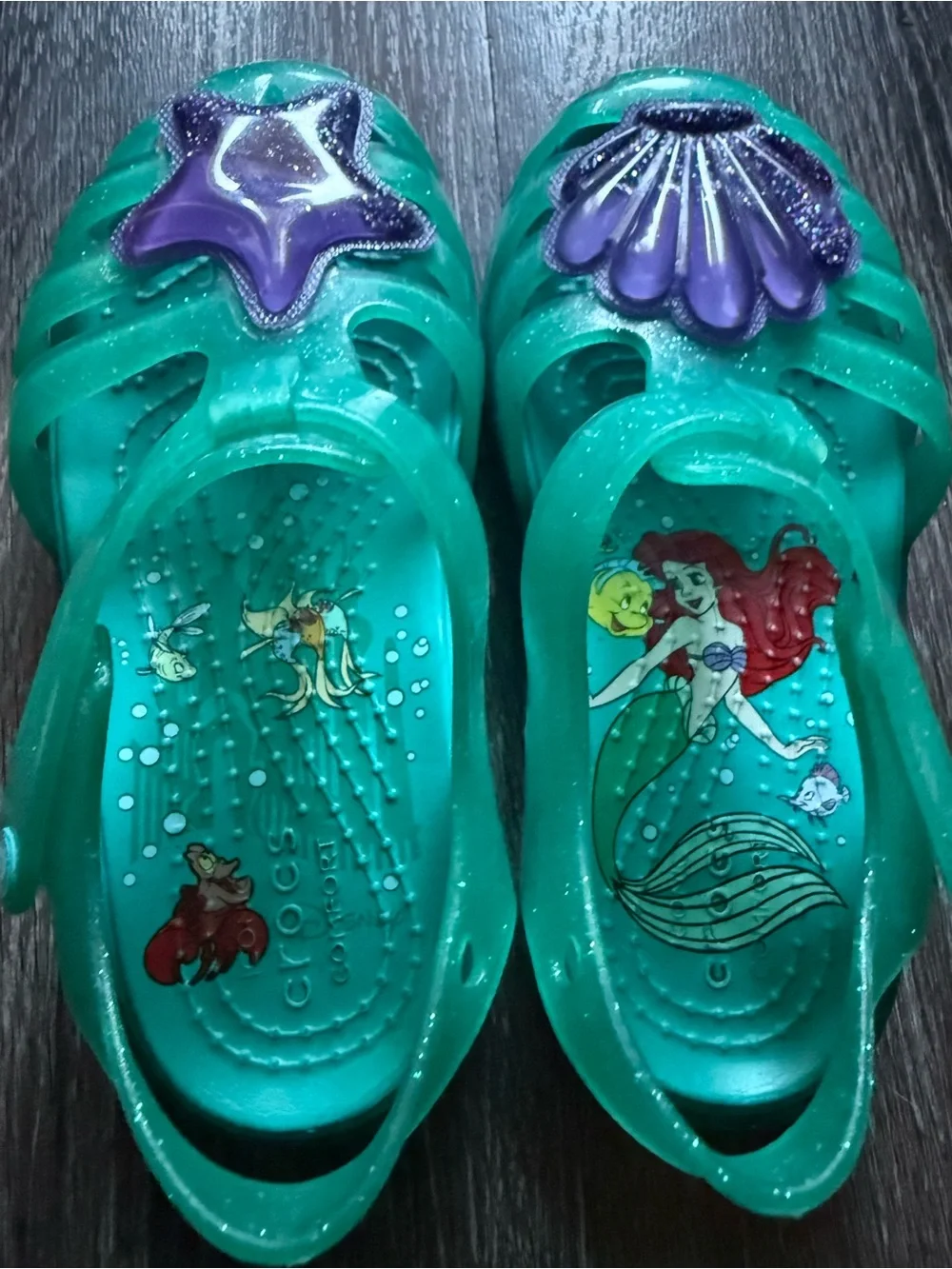 CROCS Kids Little Mermaid sandals- C8